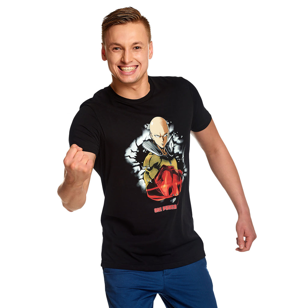 Productafbeelding One Punch Man - Saitama Zwart T-Shirt
