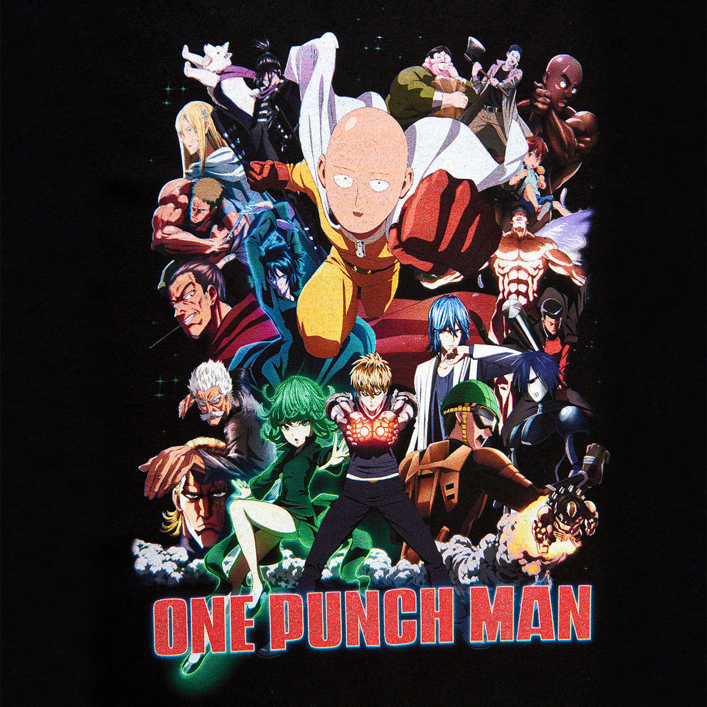 Productafbeelding One Punch Man - Collage T-Shirt zwart