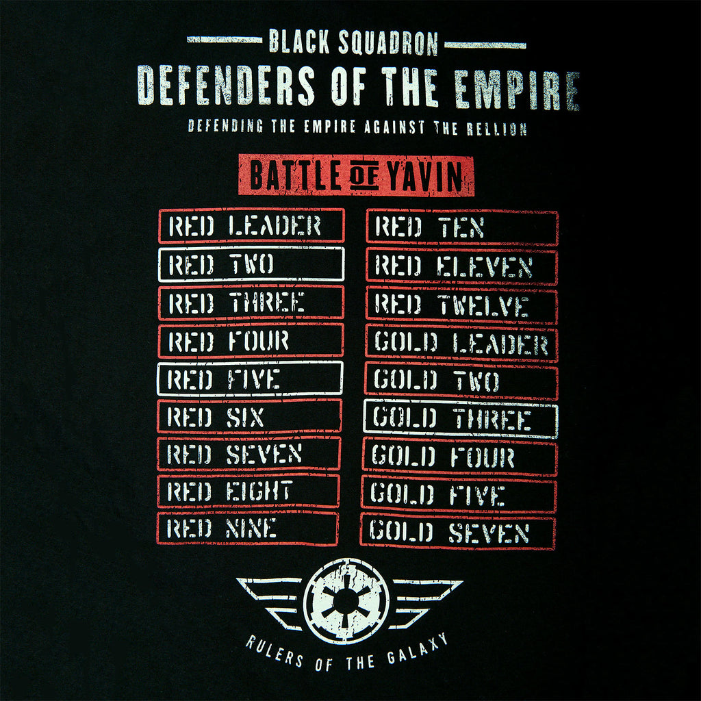 Productafbeelding Star Wars - Black Squadron T-shirt Zwart