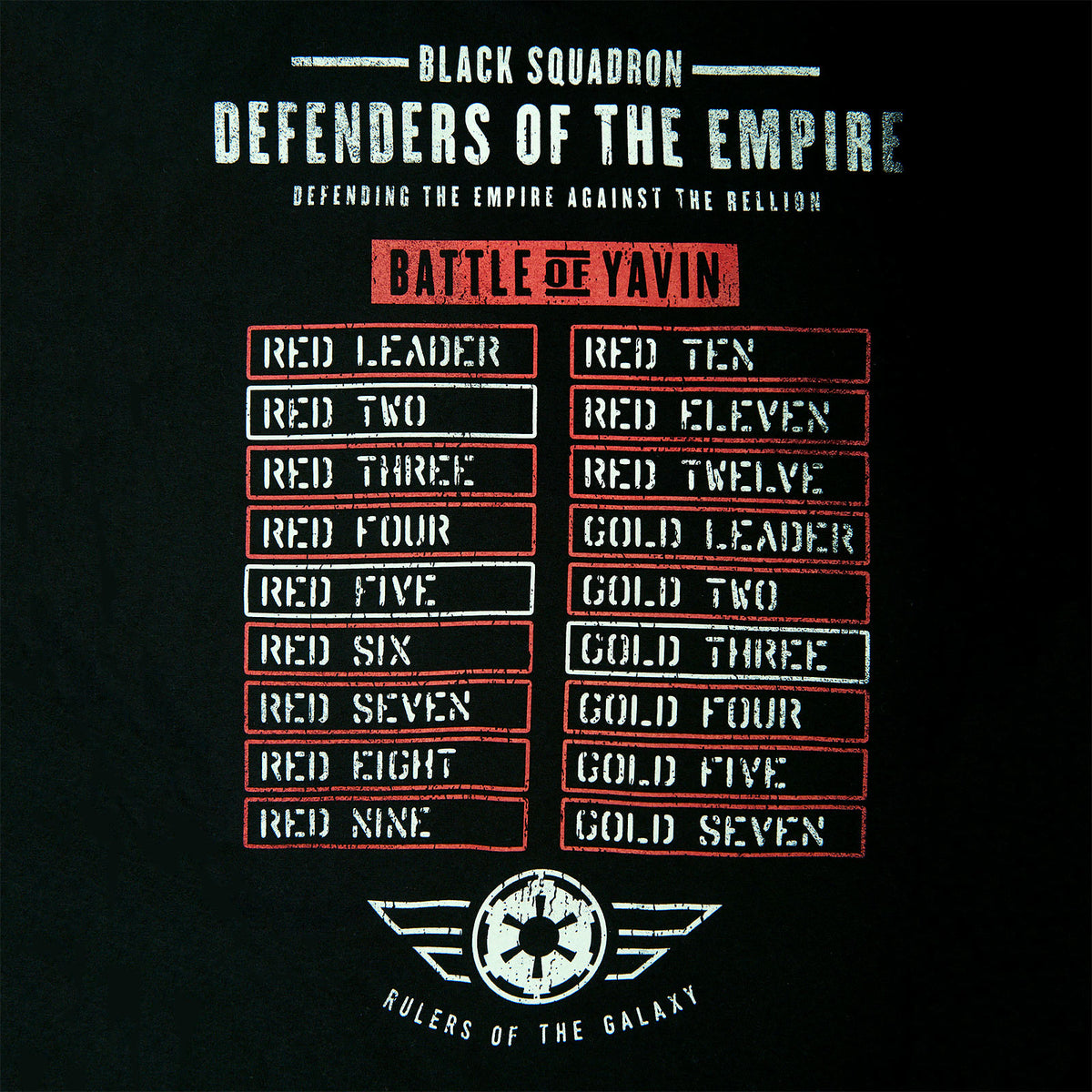 Productafbeelding Star Wars - Black Squadron T-shirt Zwart