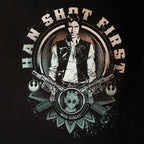 Productafbeelding Star Wars - Han Solo Shot First T-Shirt Zwart