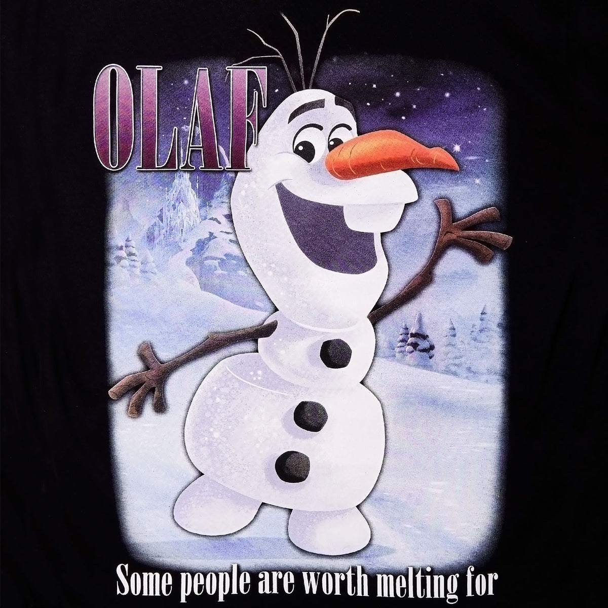 Productafbeelding Frozen - Olaf Worth Melting For T-shirt zwart