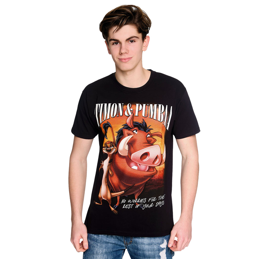 Productafbeelding Leeuwenkoning - Timon & Pumbaa T-shirt zwart