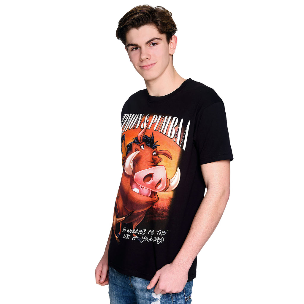 Productafbeelding Leeuwenkoning - Timon & Pumbaa T-shirt zwart