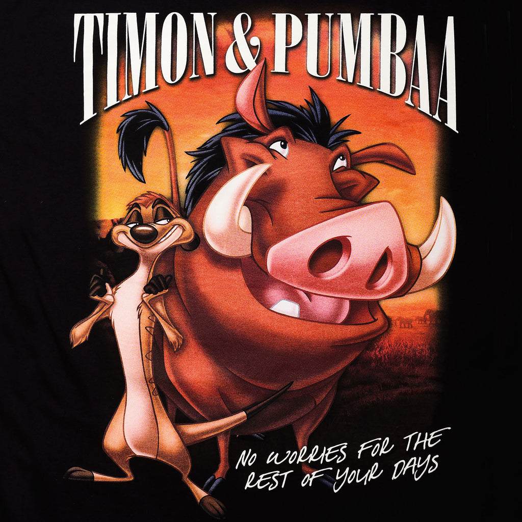 Productafbeelding Leeuwenkoning - Timon & Pumbaa T-shirt zwart