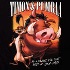 Productafbeelding Leeuwenkoning - Timon & Pumbaa T-shirt zwart