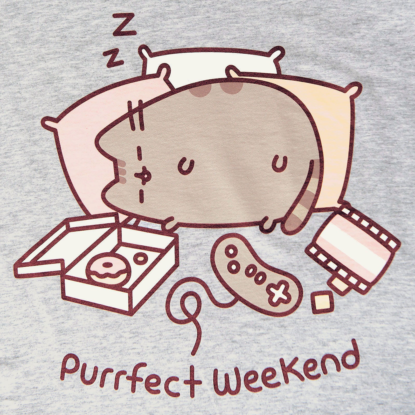 Productafbeelding Pusheen - Purrfect Weekend Dames T-shirt Grijs