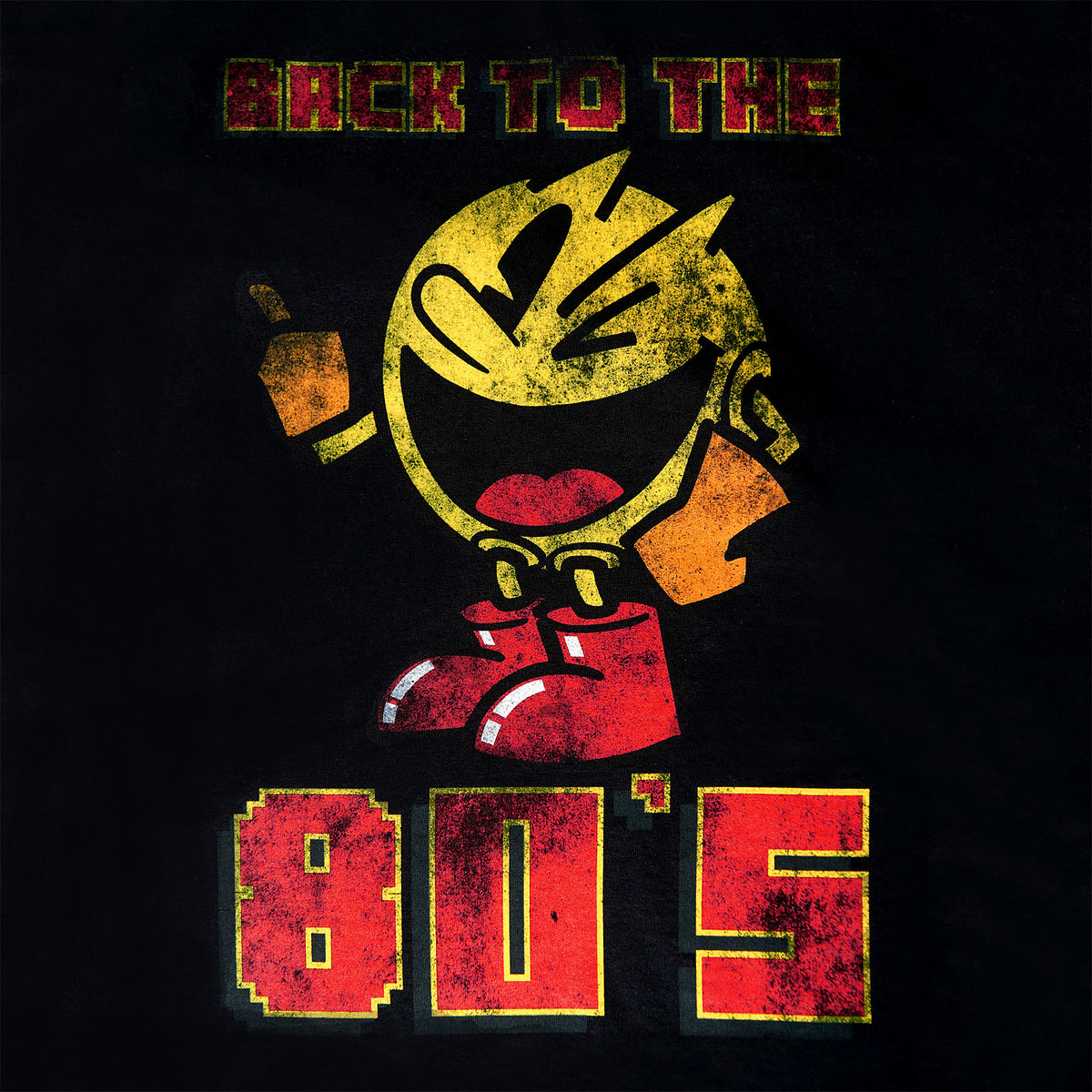 Productafbeelding Pac-Man - Terug naar de jaren 80 T-Shirt zwart