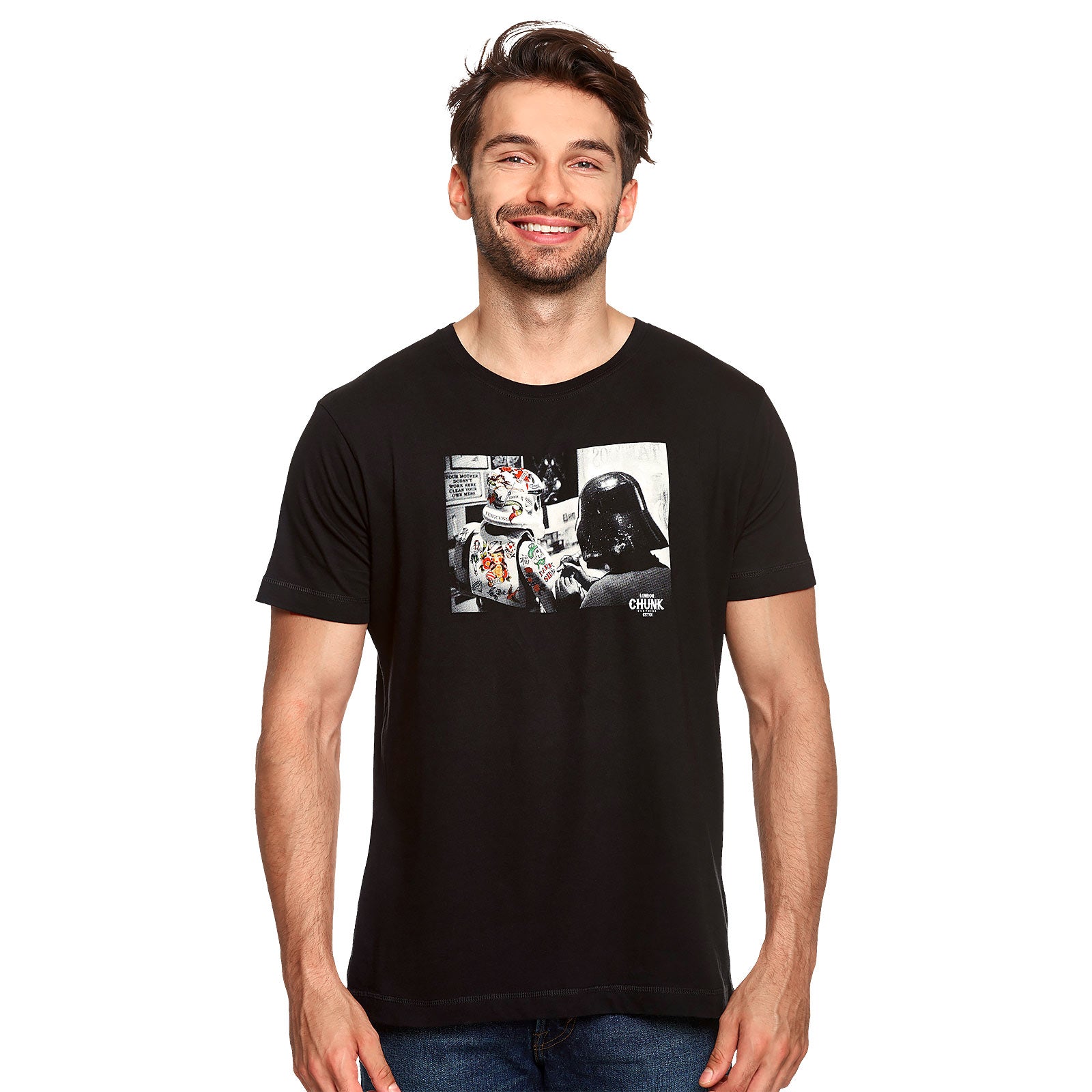 Productafbeelding Dark Side Tattoo T-Shirt voor Star Wars Fans Zwart