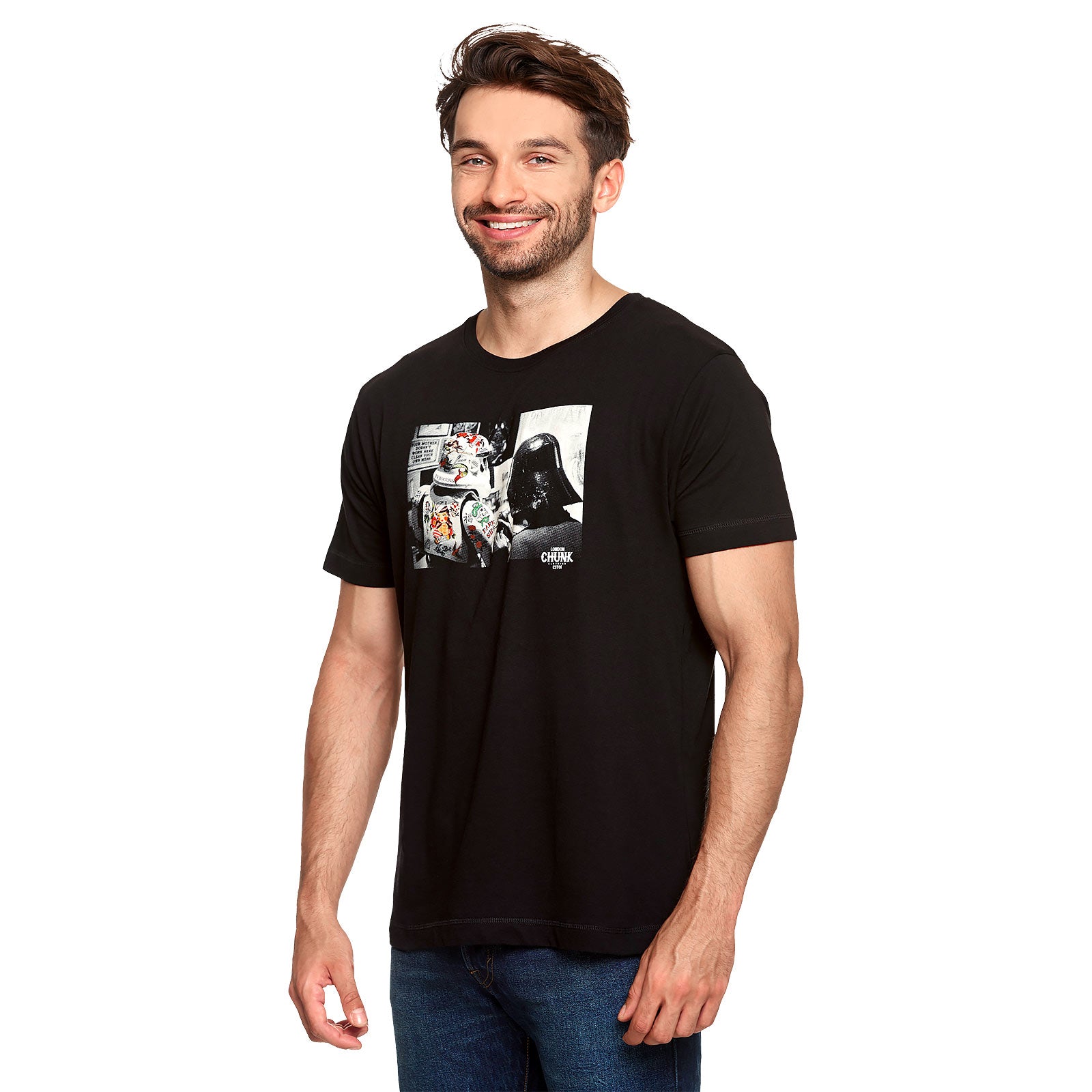 Productafbeelding Dark Side Tattoo T-Shirt voor Star Wars Fans Zwart