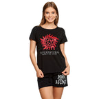 Productafbeelding Supernatural - Anti Bezetenheid Symbool Korte Pyjama voor Dames