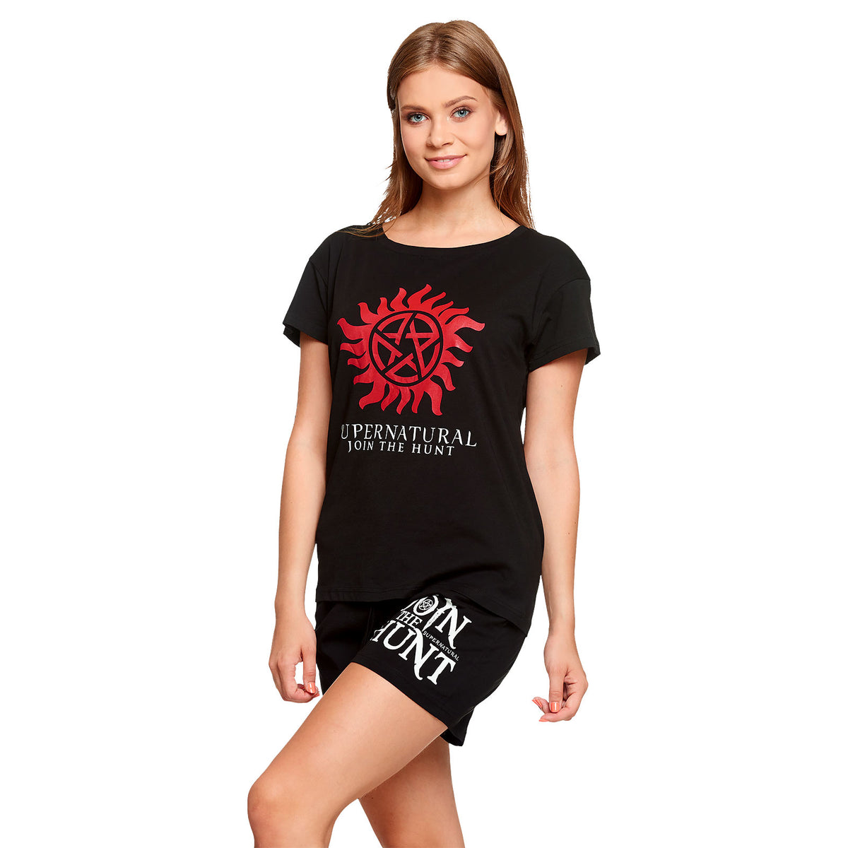 Productafbeelding Supernatural - Anti Bezetenheid Symbool Korte Pyjama voor Dames