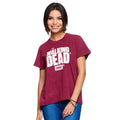 Productafbeelding Walking Dead - Logo T-shirt Dames rood