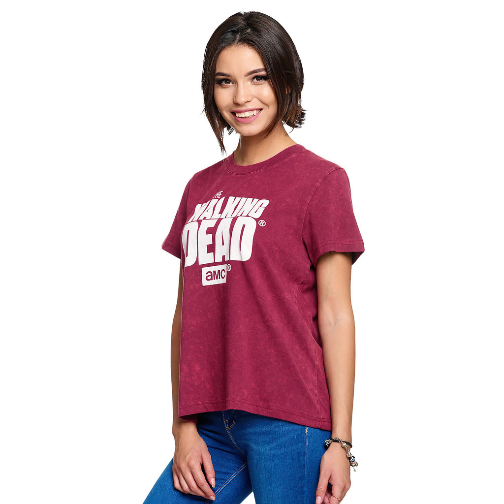 Productafbeelding Walking Dead - Logo T-shirt Dames rood