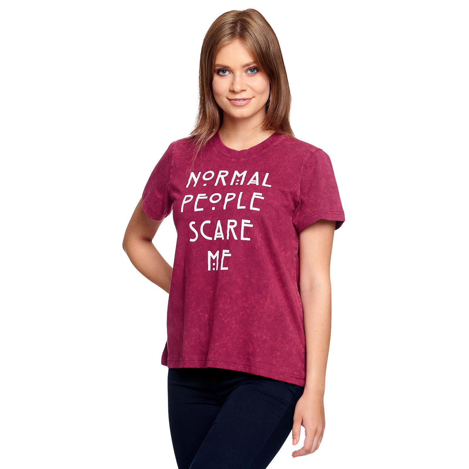 Productafbeelding American Horror Story - Normal People Scare Me Dames T-Shirt Rood