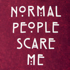 Productafbeelding American Horror Story - Normal People Scare Me Dames T-Shirt Rood