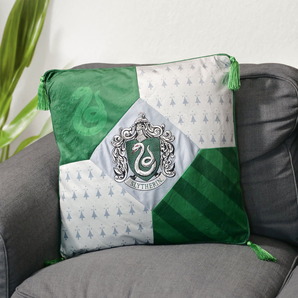 Productafbeelding Harry Potter - Zwadderich Deluxe Kussen met Kwasten