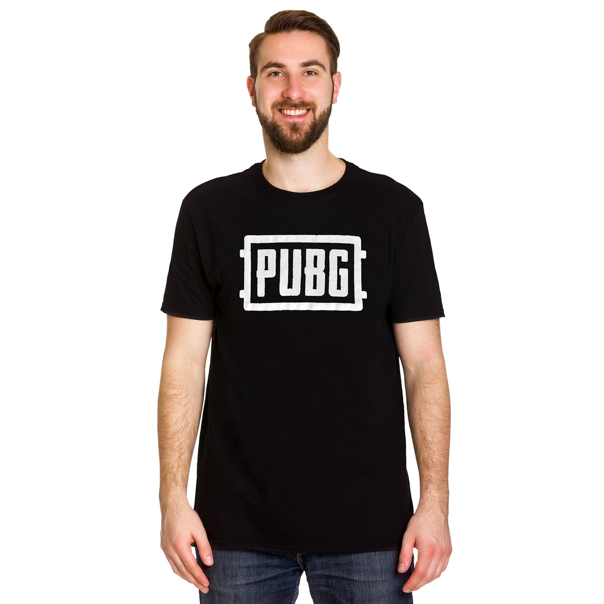 Productafbeelding PUBG - Wit Icoon Logo T-Shirt zwart