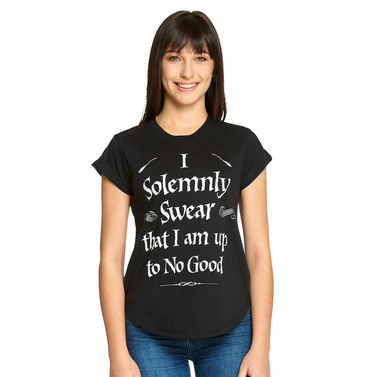 Productafbeelding Harry Potter - Mischief Managed Dames Loose Fit T-shirt Zwart
