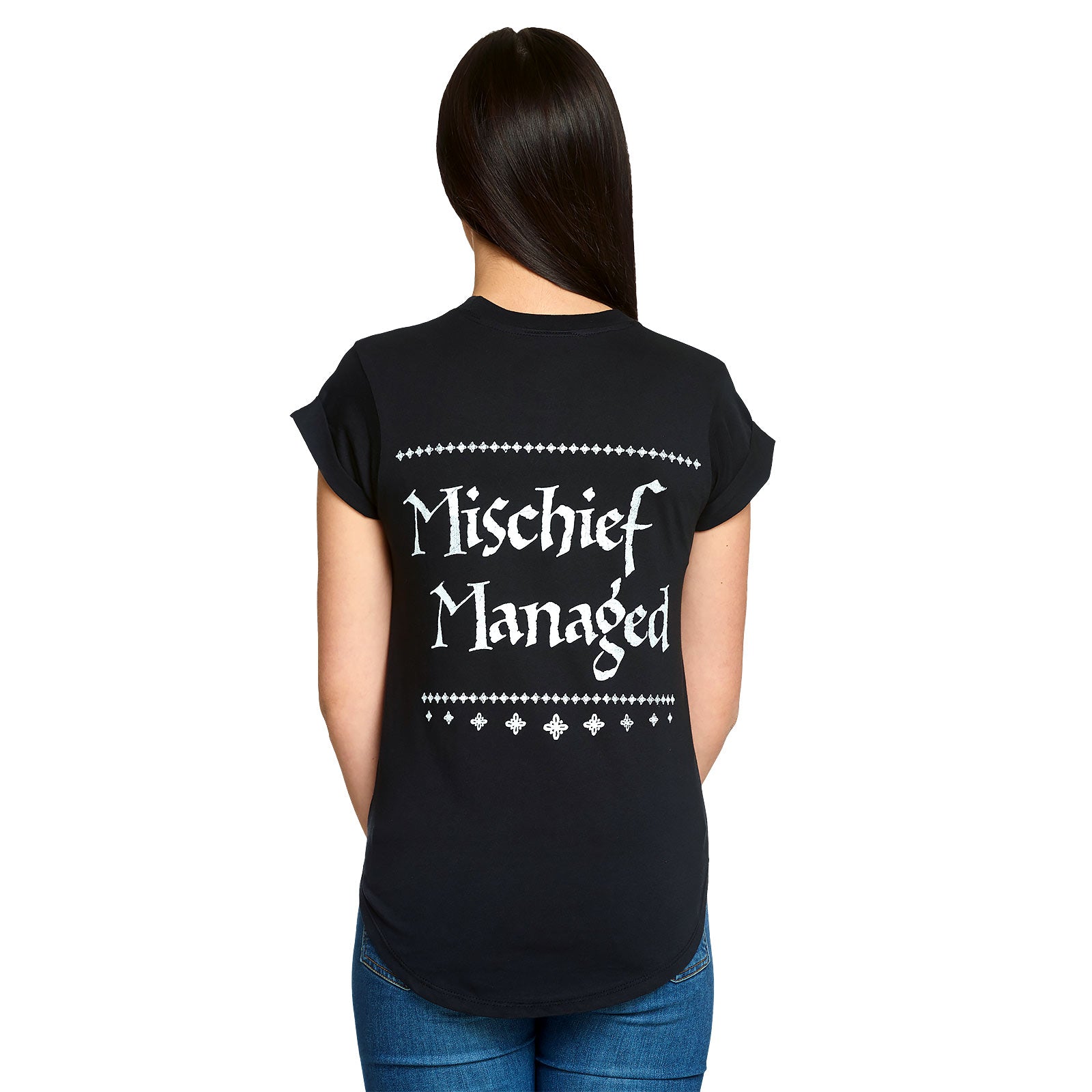 Productafbeelding Harry Potter - Mischief Managed Dames Loose Fit T-shirt Zwart