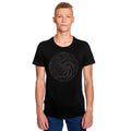 Productafbeelding Game of Thrones - Dark Targaryen 3D Logo T-Shirt Zwart
