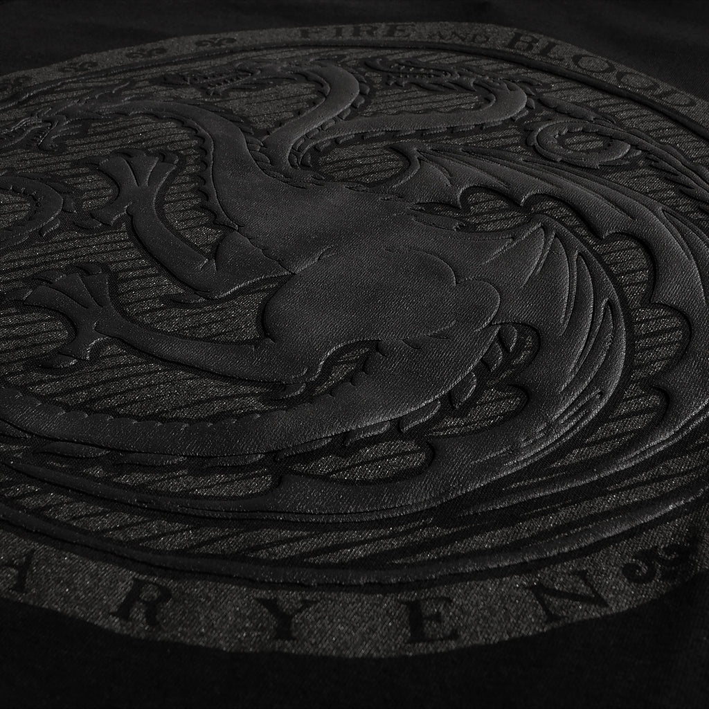 Productafbeelding Game of Thrones - Dark Targaryen 3D Logo T-Shirt Zwart