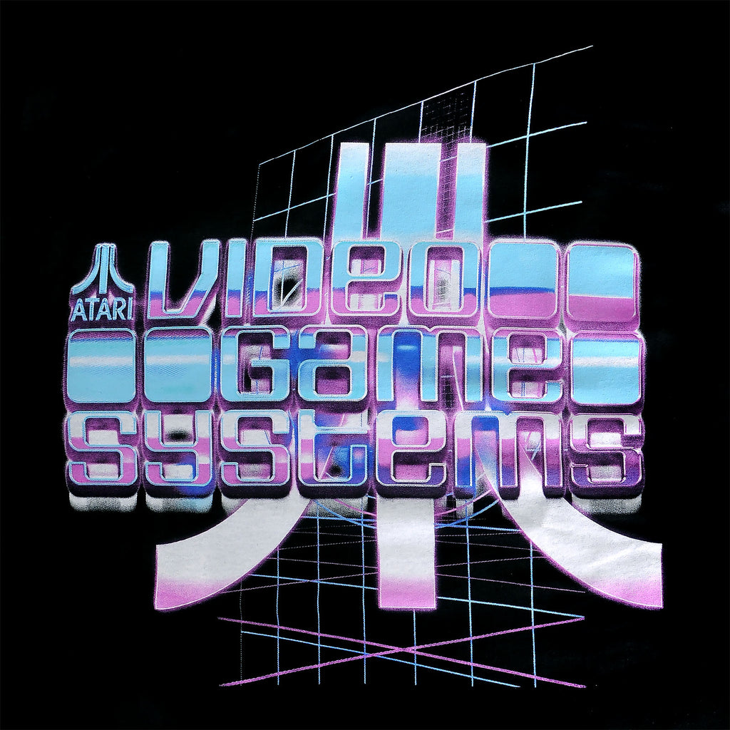 Productafbeelding Atari - Video Game Systems Retrowave T-Shirt zwart
