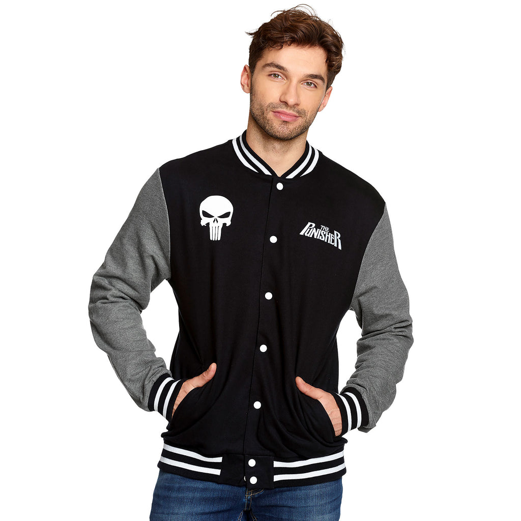 Productafbeelding Punisher - Skull College Jacket zwart-grijs