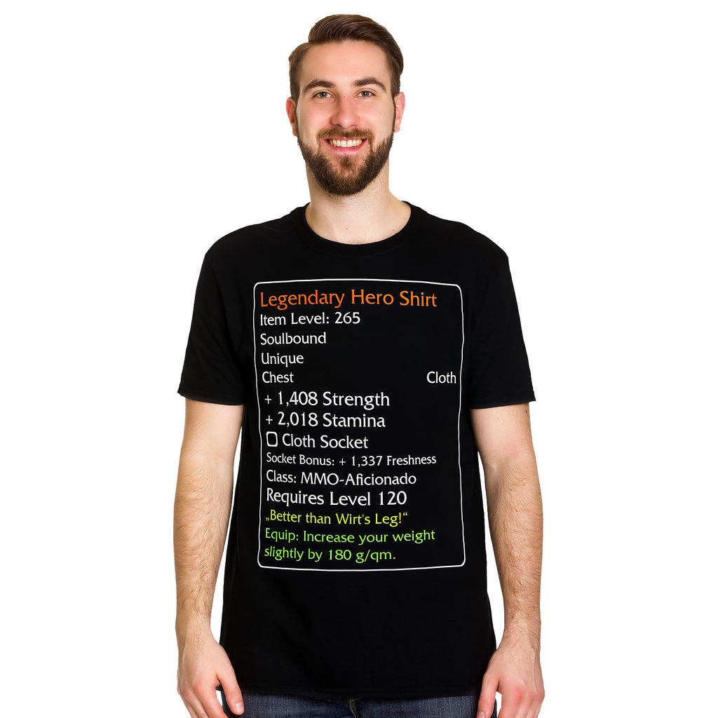 Productafbeelding Level-120-Item Legendary Hero T-Shirt zwart