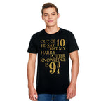 Productafbeelding Harry Potter - Kennis 9 3/4 uit 10 T-Shirt zwart