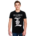 Productafbeelding Death Note - L Silhouet T-Shirt Zwart