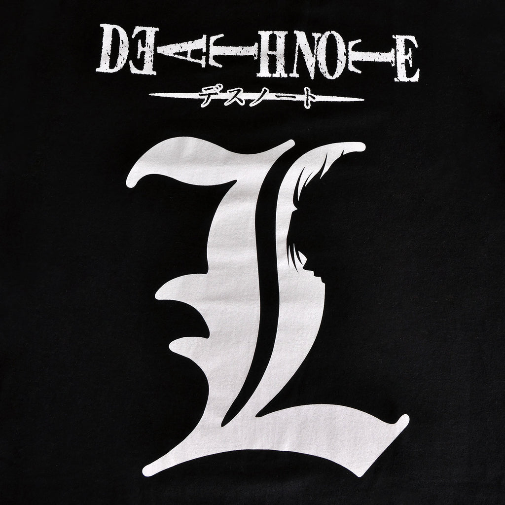 Productafbeelding Death Note - L Silhouet T-Shirt Zwart