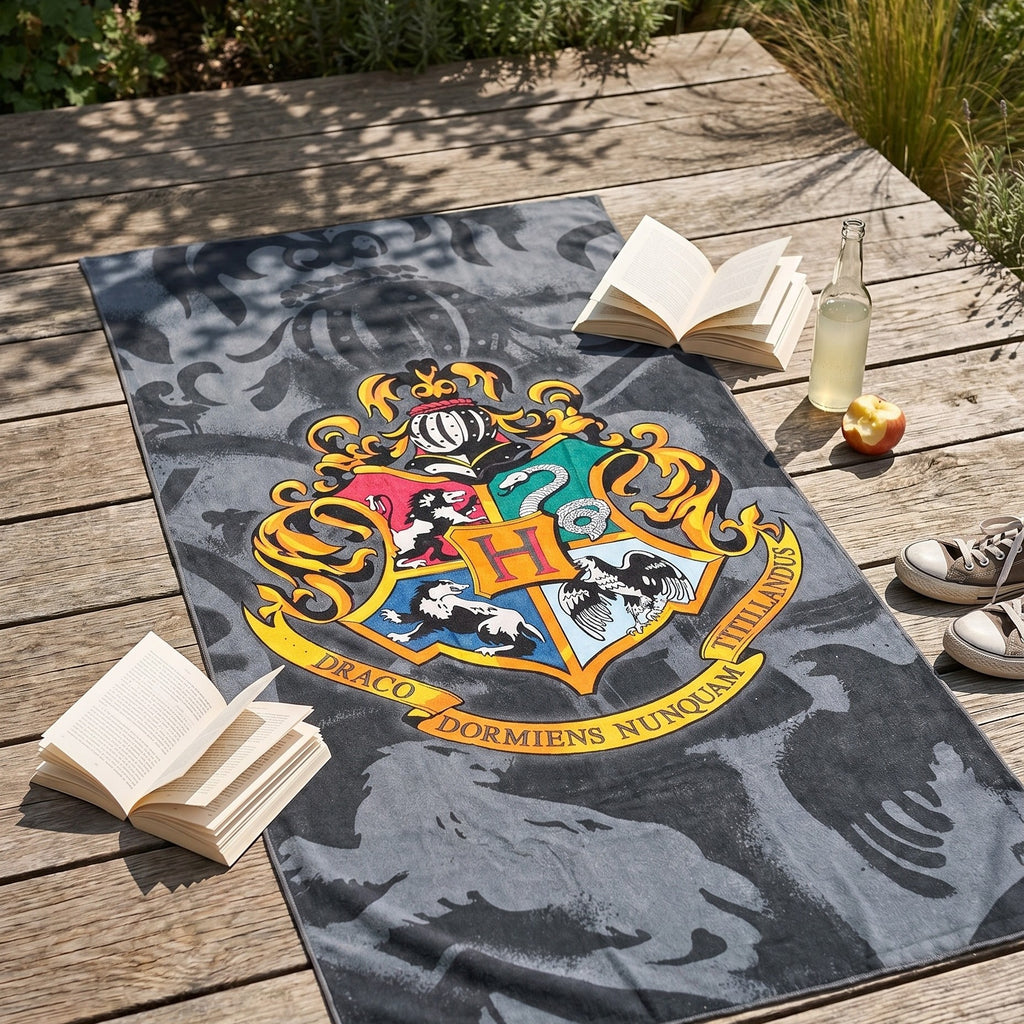 Productafbeelding Harry Potter - Hogwarts Wapen Strandhanddoek
