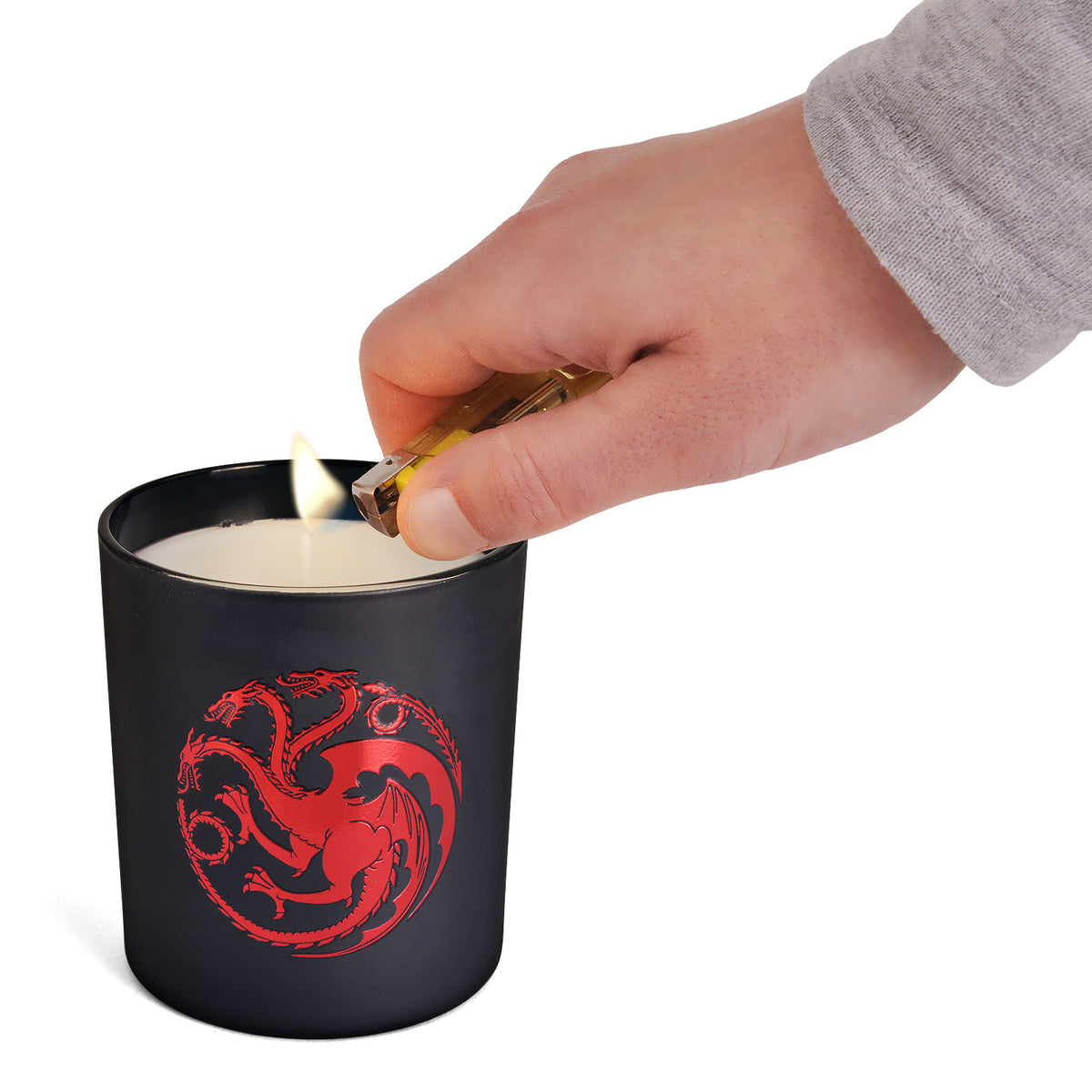 Productafbeelding Game of Thrones - Targaryen Wapen Kaars in Glas