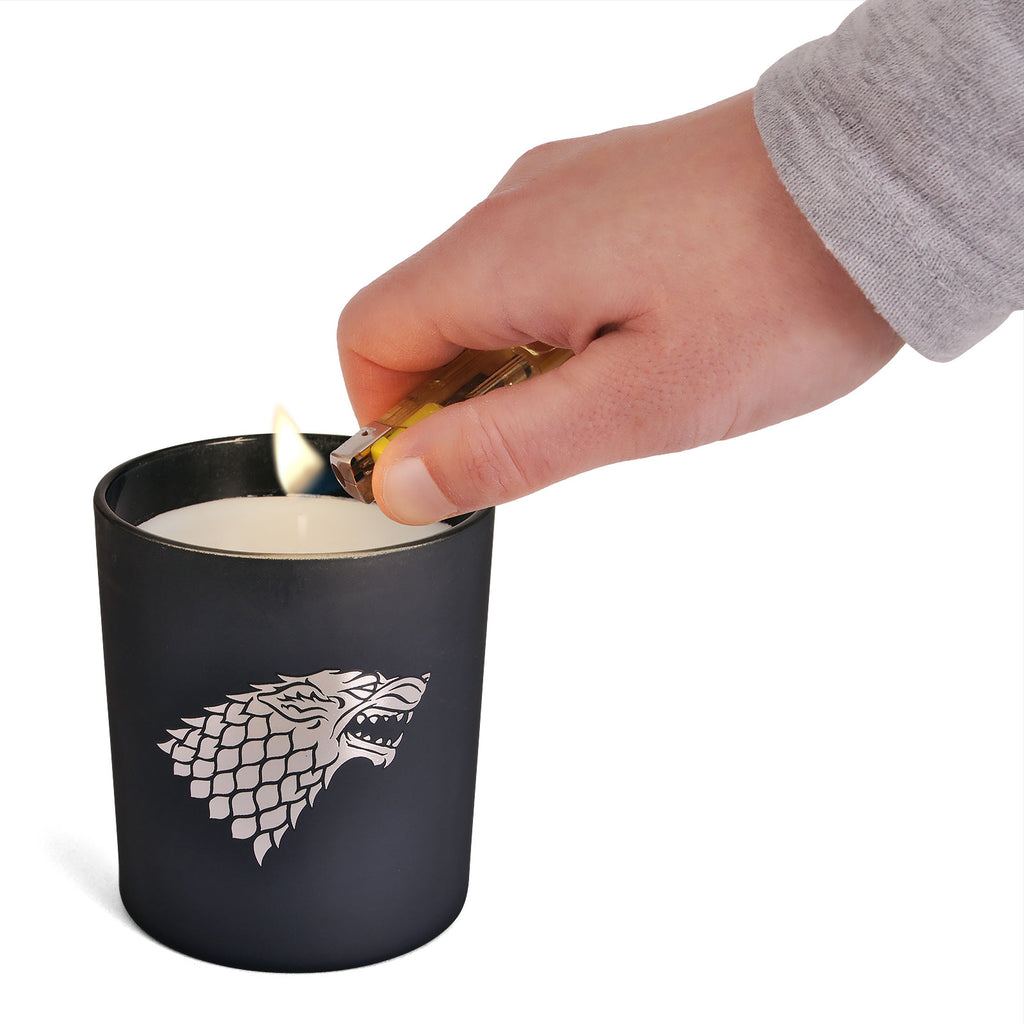 Productafbeelding Game of Thrones - Stark Wapenschild Kaars in Glas