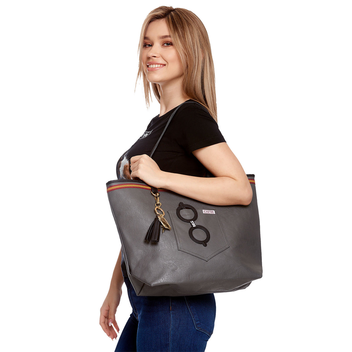 Productafbeelding Harry Potter - Gryffindor Shopper Tas grijs