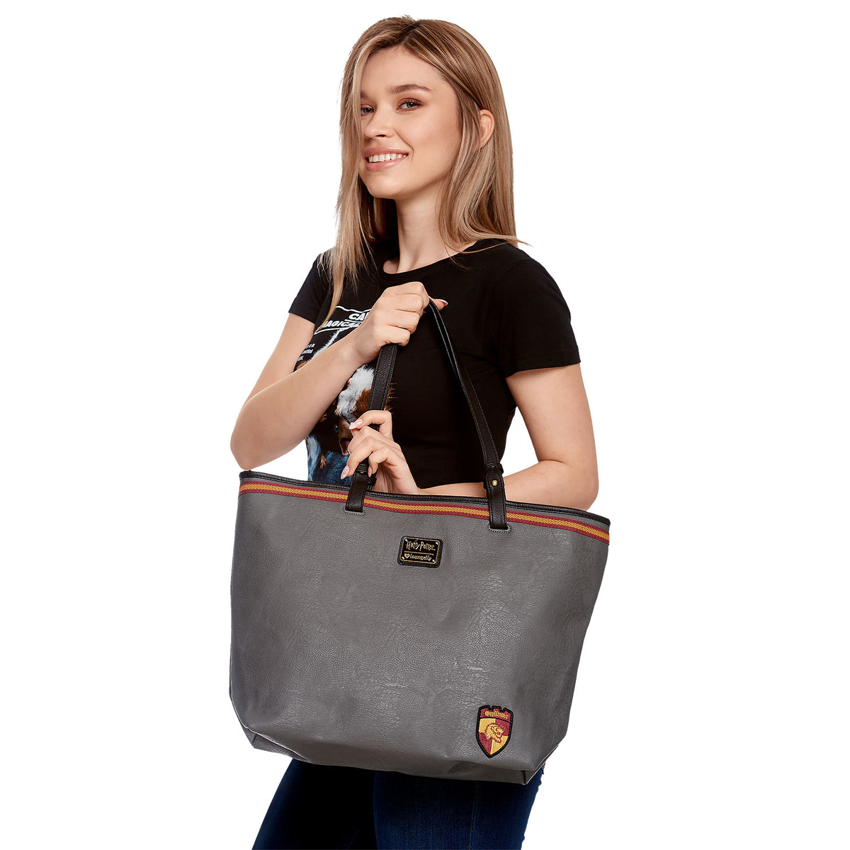 Productafbeelding Harry Potter - Gryffindor Shopper Tas grijs