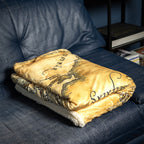 Productafbeelding Lord of the Rings - Midden-Aarde Kaart Pluche Deken met Teddybont
