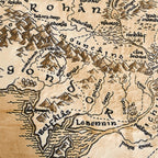 Productafbeelding Lord of the Rings - Midden-Aarde Kaart Pluche Deken met Teddybont
