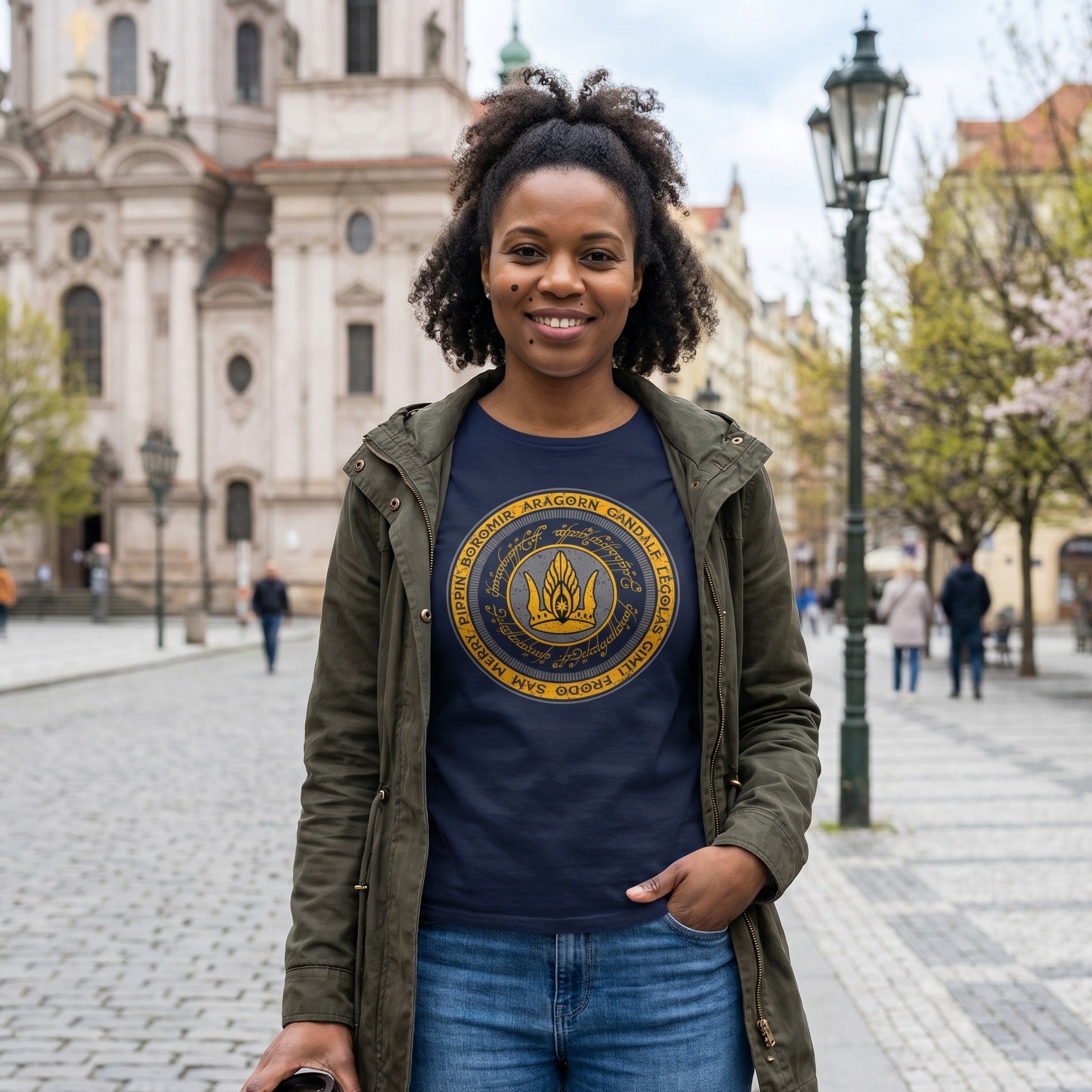 Productafbeelding Heer der Ringen - Samen voor Gondor T-Shirt blauw