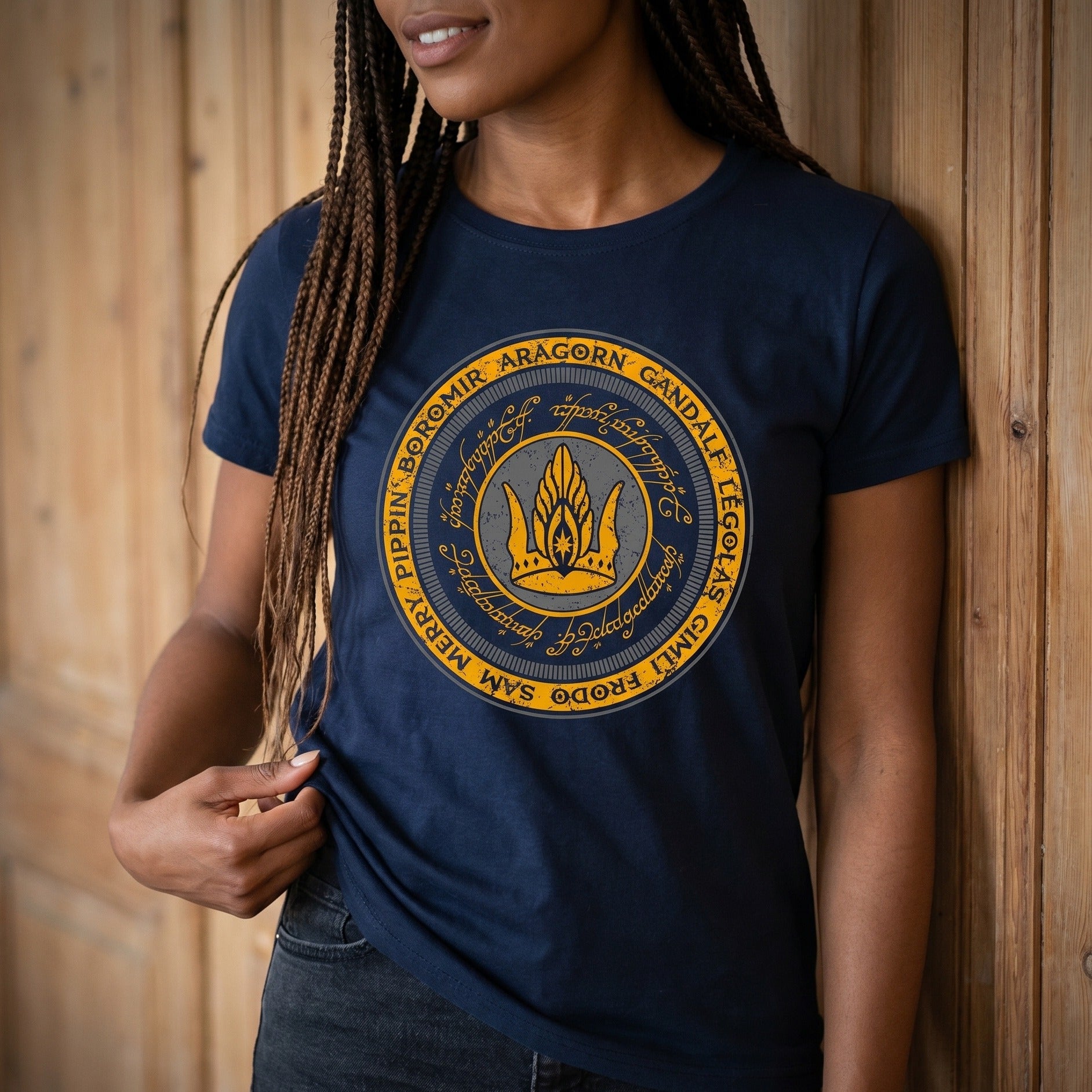 Productafbeelding Heer der Ringen - Samen voor Gondor T-Shirt blauw