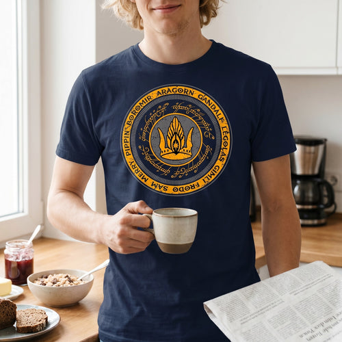 Productafbeelding Heer der Ringen - Samen voor Gondor T-Shirt blauw