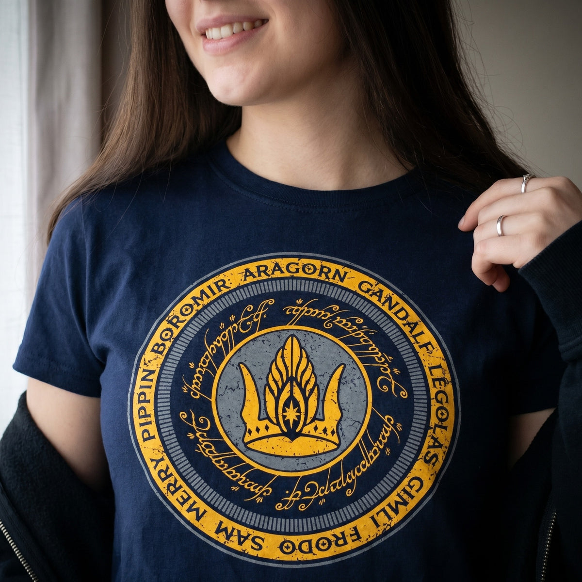 Productafbeelding Heer der Ringen - Samen voor Gondor T-Shirt blauw