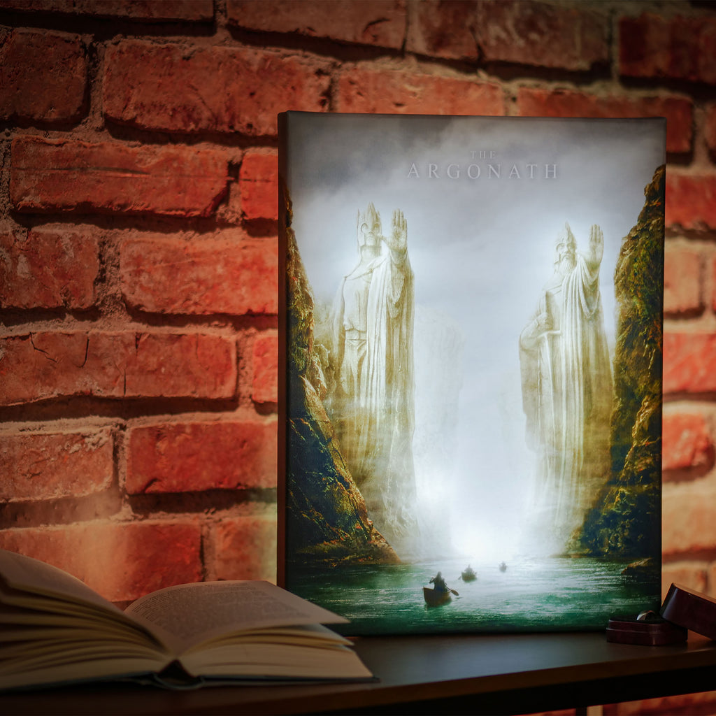 Productafbeelding Heer der Ringen - Argonath muurschildering met licht