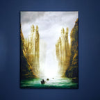 Productafbeelding Heer der Ringen - Argonath muurschildering met licht