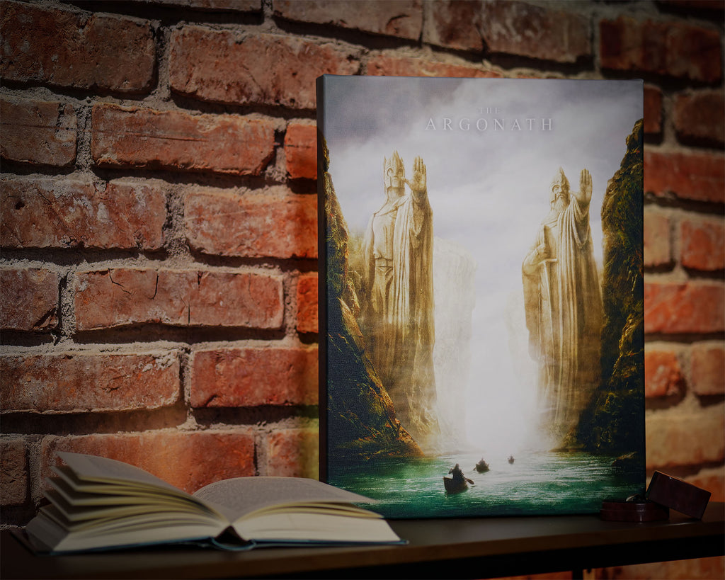 Productafbeelding Heer der Ringen - Argonath muurschildering met licht