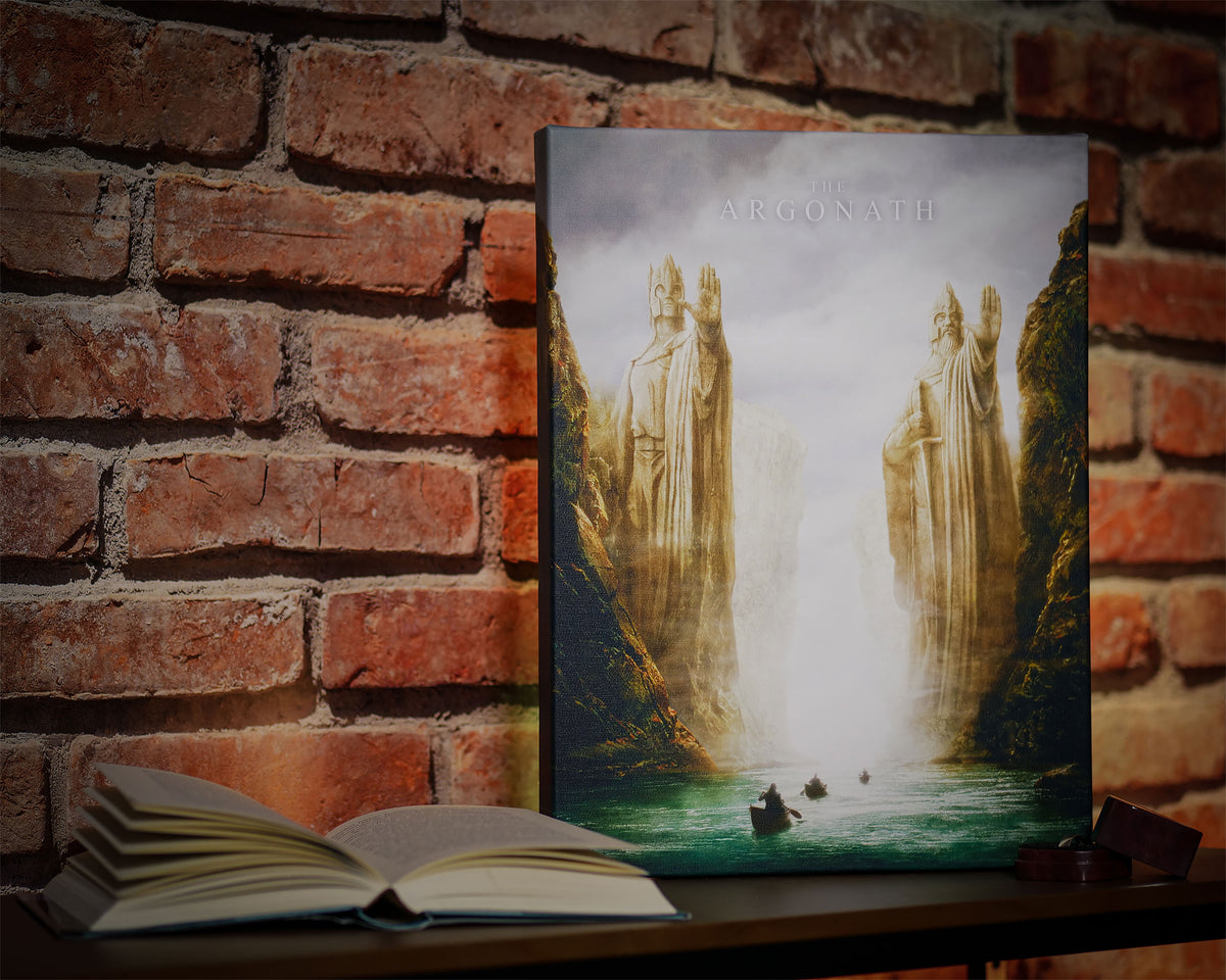 Productafbeelding Heer der Ringen - Argonath muurschildering met licht