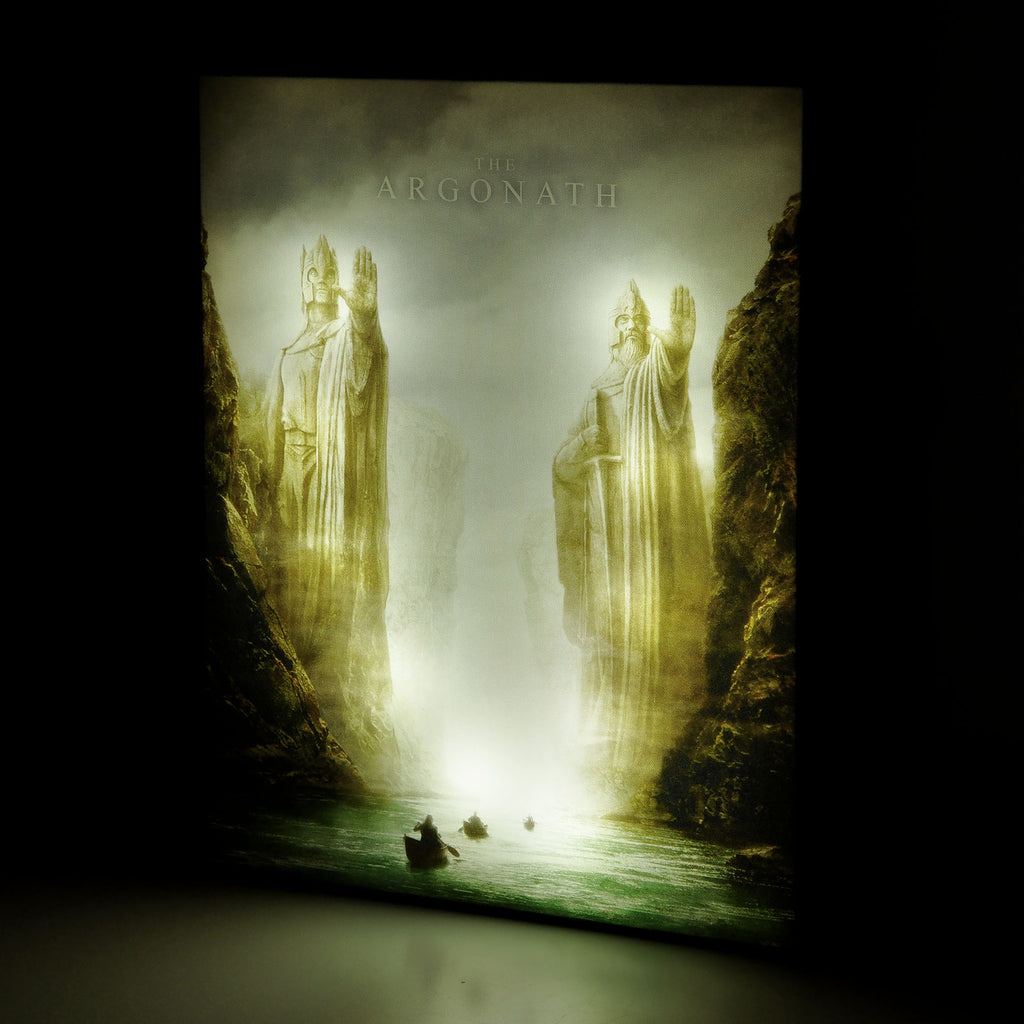 Productafbeelding Heer der Ringen - Argonath muurschildering met licht