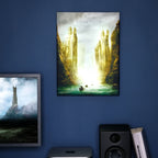 Productafbeelding Heer der Ringen - Argonath muurschildering met licht