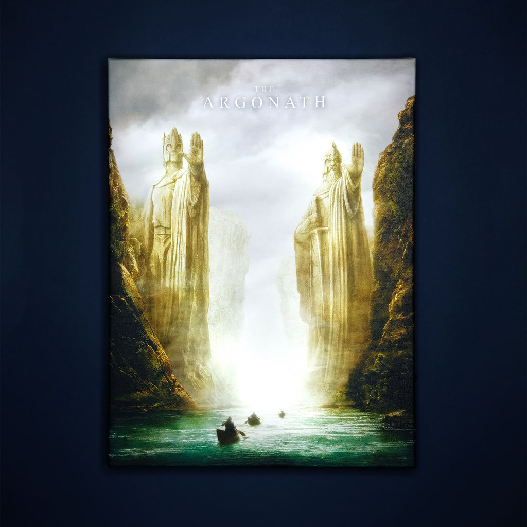 Productafbeelding Heer der Ringen - Argonath muurschildering met licht